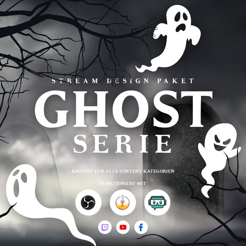 Ghost Stream Overlay Paket für Events