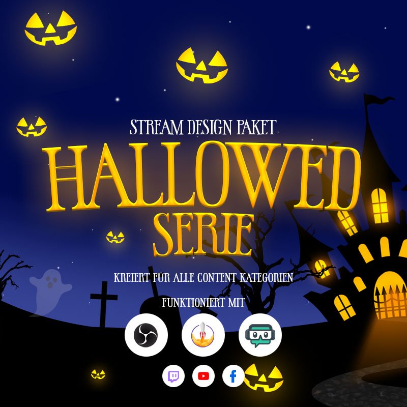 Hallowed Stream Overlay Paket für Halloween