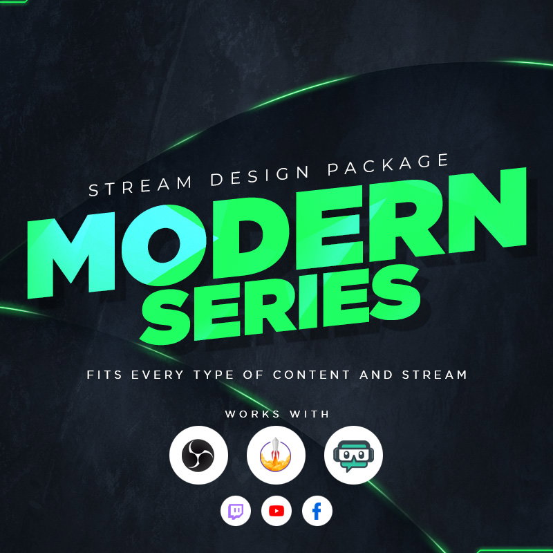 Modern Green Package - #1 Shop for Streamers | OWN3D