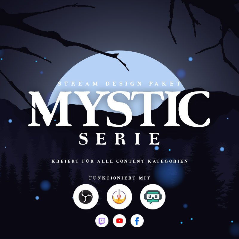 Mystic Stream Overlay Paket für Events