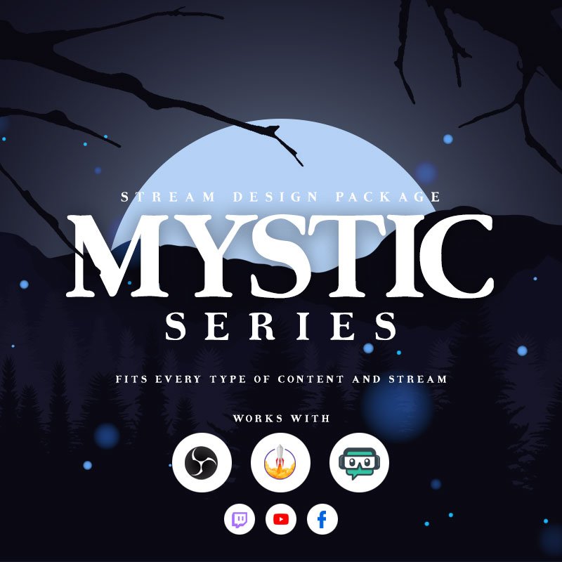 Mystic Stream Overlay Package for Events