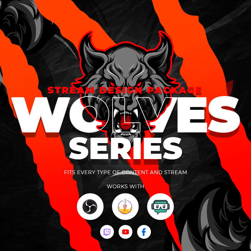 Wolves Stream Overlay Package for Events