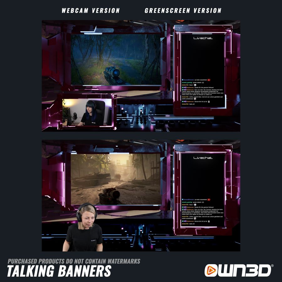 Spaceship Chat Overlay / Screen / Banner