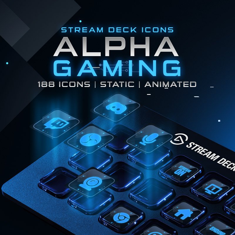 Animado AlphaGaming Iconos Stream Deck