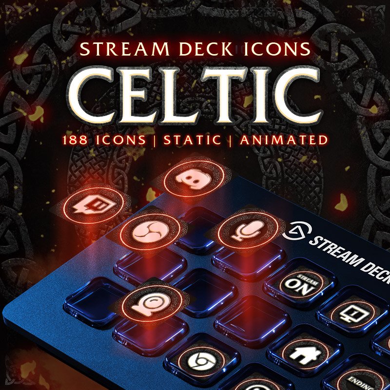 Animado Celtic Iconos Stream Deck