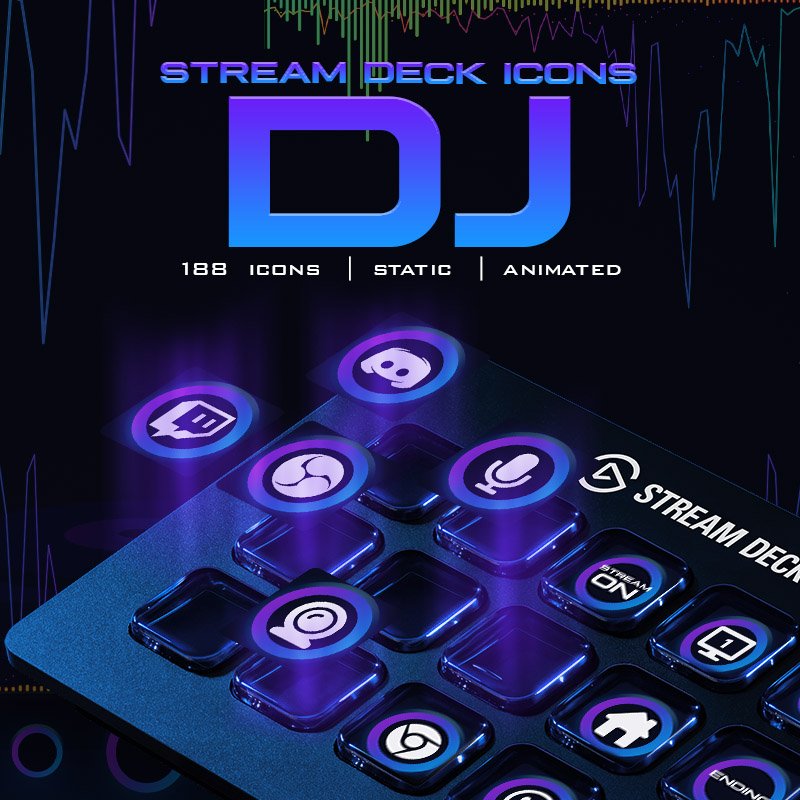 Animado DJ Iconos Stream Deck