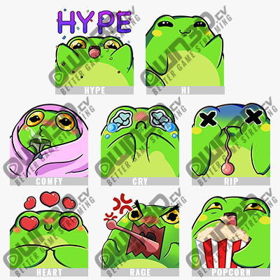 Animated Froggo Twitch Sub Emote Twitch Sub Emotes - OWN3D