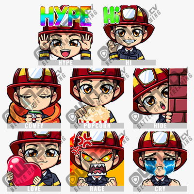 Firefighter 2 Emotes para Kick