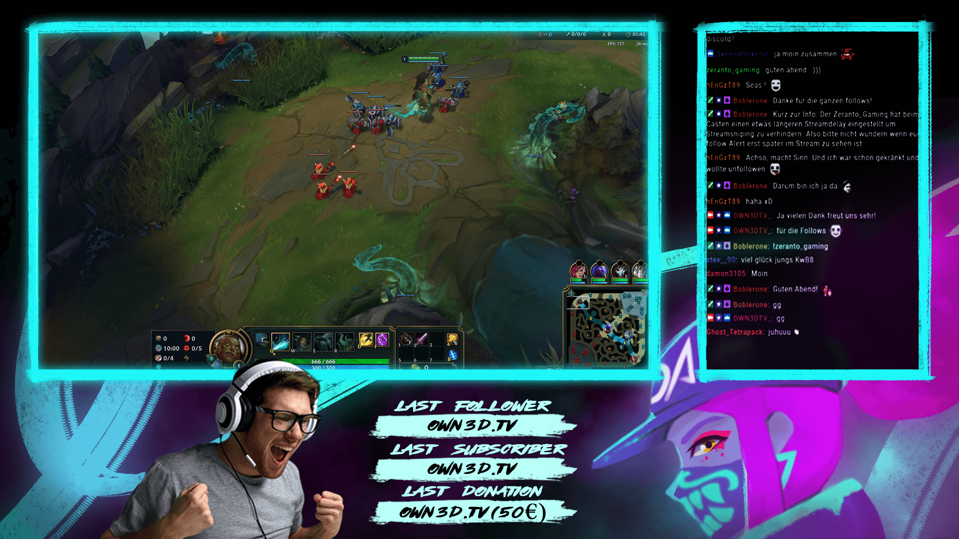 Vivid Overlay de Chat / Pantalla / Banner - OWN3D