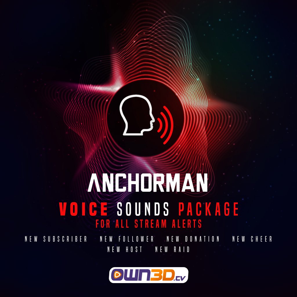 Anchorman Sons d'alerte Twitch