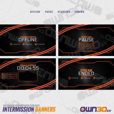 Omega Offline-Banner & Start-/ Pause- & End-Screens