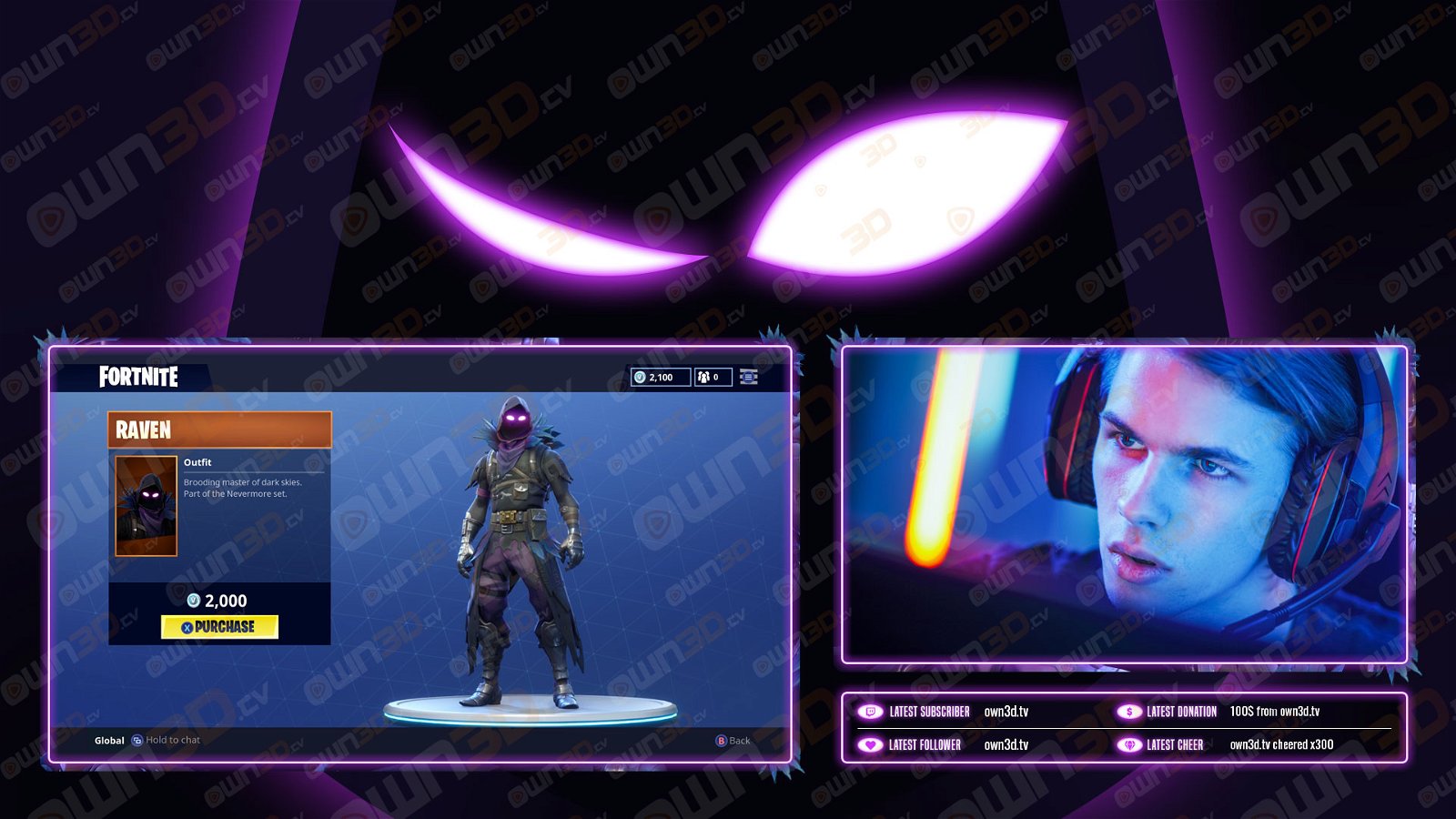 Raven Talking Screens / Overlays / Banners