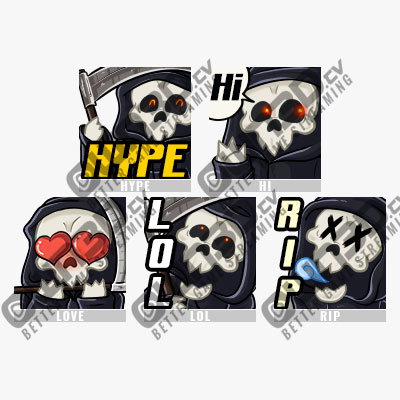 Skeleton Twitch Sub Emotes - #1 Shop for Streamers | OWN3D