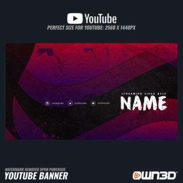 Brush YouTube Banner - OWN3D