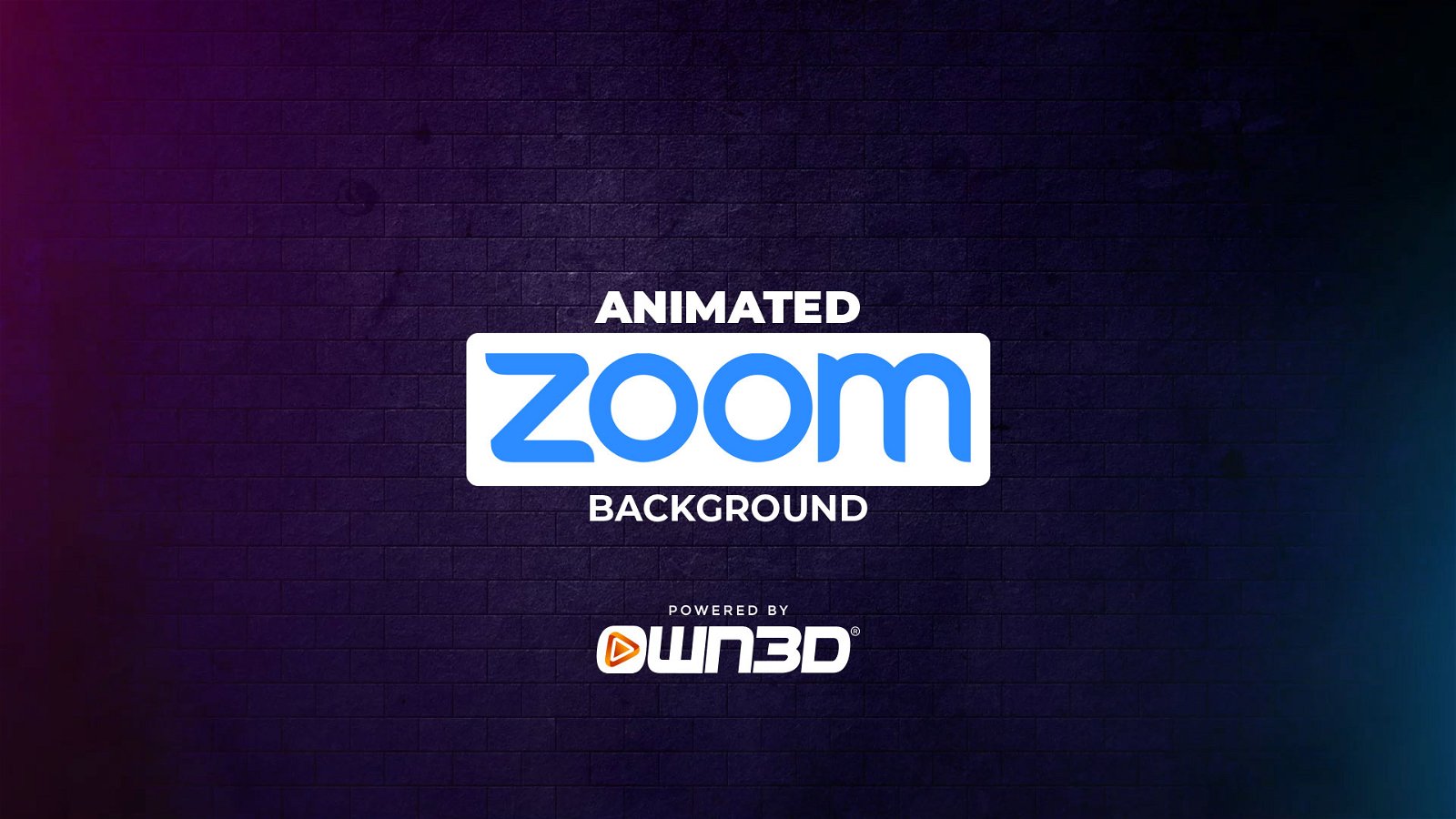 Virtual Clean Neon Zoom Backgrounds