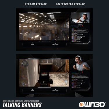 DarkMode Talking Screens / Overlays / Banners