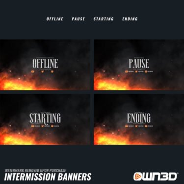 Daylight Banner de intermedio - Sin conexión, Pausa, Pantallas de inicio y final