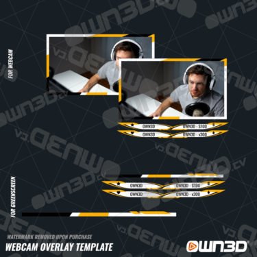 Flex Webcam overlays / Animierte Cam Templates