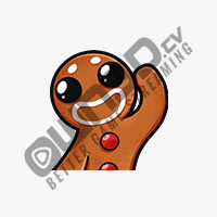 Gingerbread HI Twitch Sub Emote | Twitch Sub Emotes - OWN3D