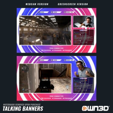 Gradient Talking Screens / Overlays / Banners