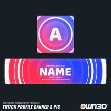 Gradient Twitch banners