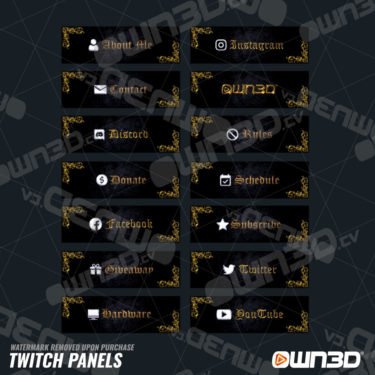 King Premium Twitch Panels
