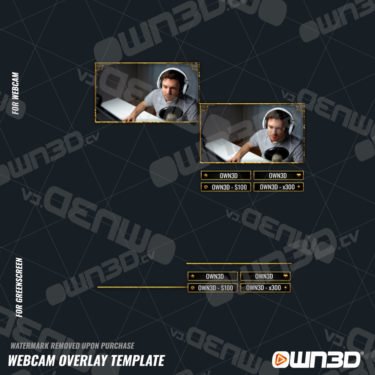 King Webcam Overlays / Animated Cam Templates