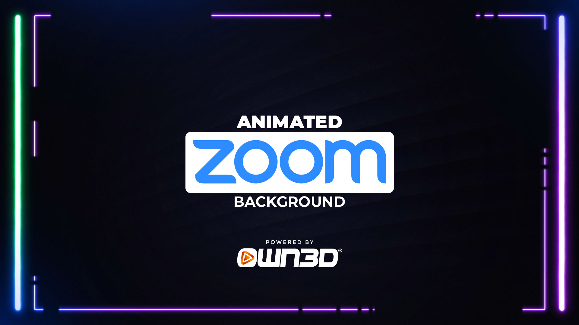 LED Zoom Backgrounds - OWN3D
