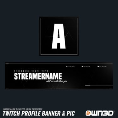 Minimal Banners de perfil da Twitch