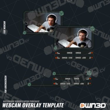 Pretender Webcam Overlays / Animated Cam Templates