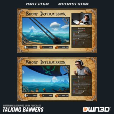 Pirate Talking Screens / Overlays / Banners