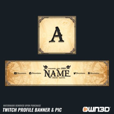 Pirate Twitch banners
