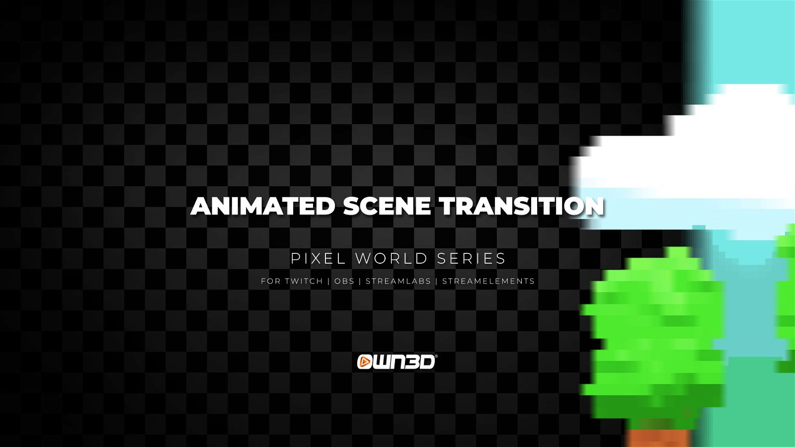 PixelWorld Twitch Scene Stinger Transitions