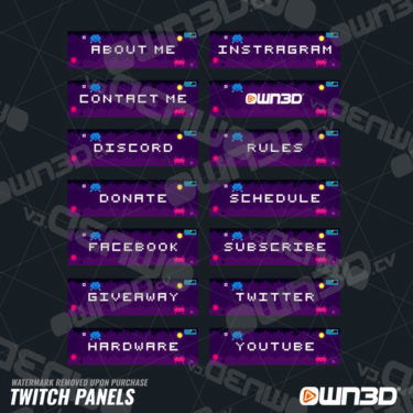 Pixelart Twitch Panels - OWN3D