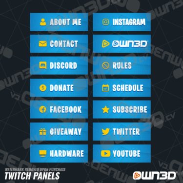 Royal Premium Twitch Panels