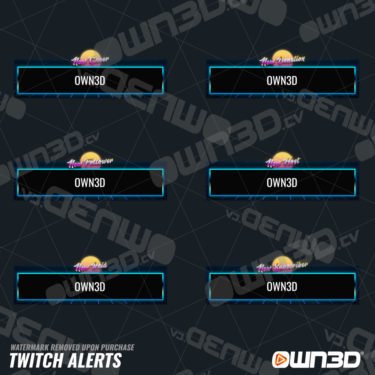 Synthwave Twitch Alerts