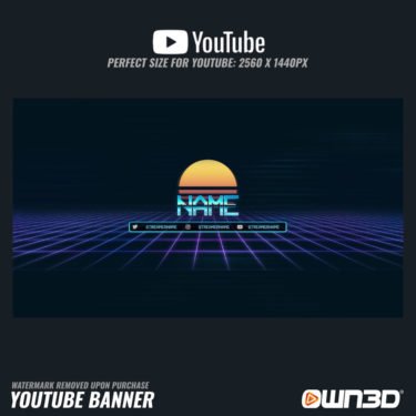 Synthwave YouTube Banner