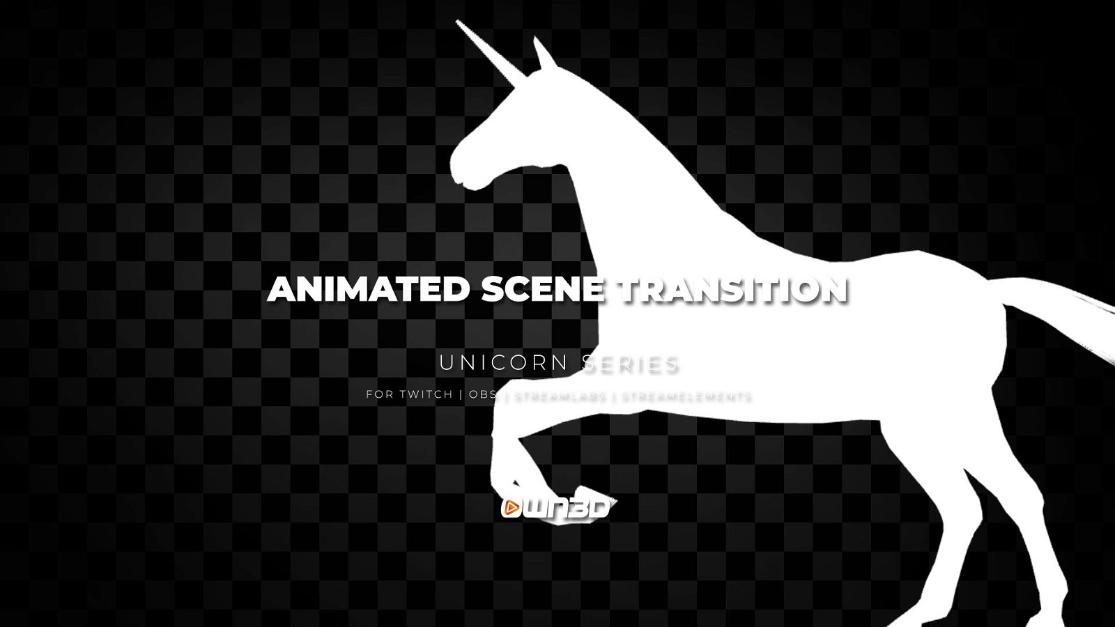 Unicorn Scene de Transitions Stinger Twitch