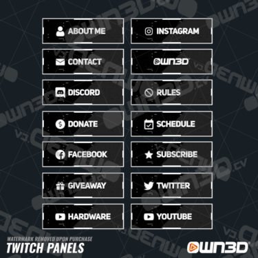 Clean Valo Premium Twitch Panels