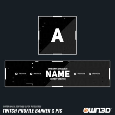 Clean Valo Twitch banners