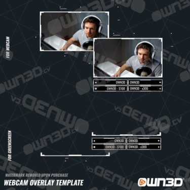 Clean Valo Webcam Overlays / Animated Cam Templates