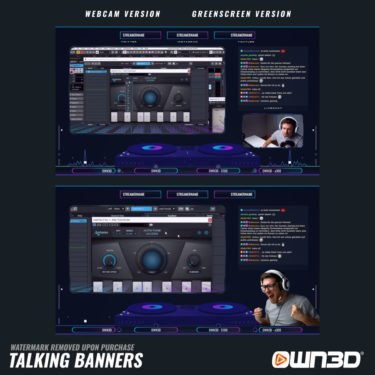 DJ Talking Screens / Overlays / Banners