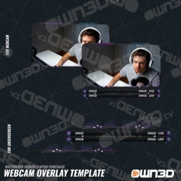 DJ Overlays webcam / Templates de cam animés