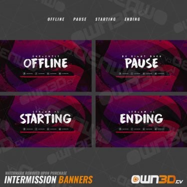 Brush Offline-Banner & Start-/ Pause- & End-Screens