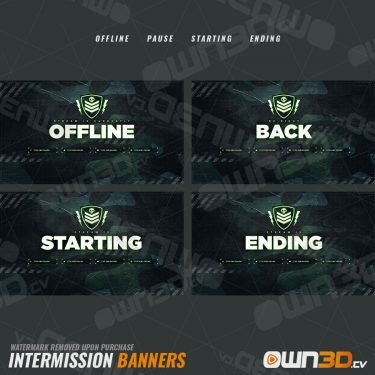 Military Offline-Banner & Start-/ Pause- & End-Screens