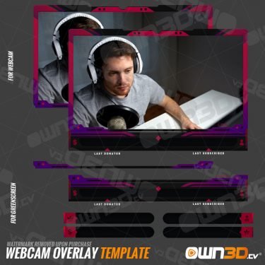 Brush Webcam overlays / Animierte Cam Templates