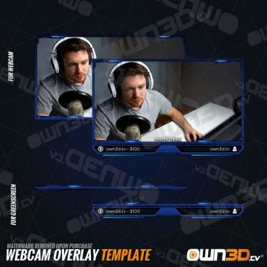 Clean Overlays webcam / Templates de cam animés