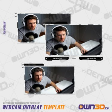 GlitchPro Webcam overlays / Animierte Cam Templates