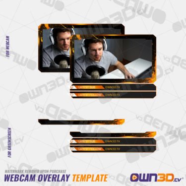 OPS Webcam Overlays / Animated Cam Templates