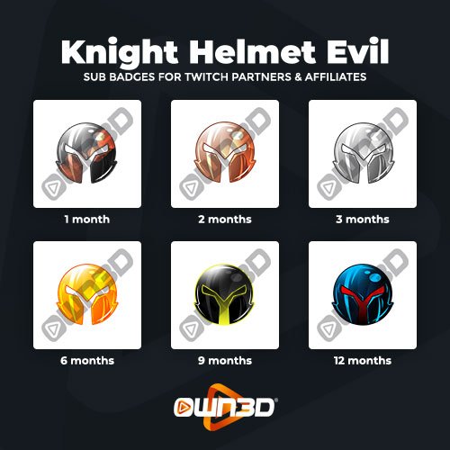 Knight Helmet Evil